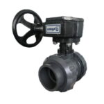 U-PVC Redüktörlü  Küresel Vana