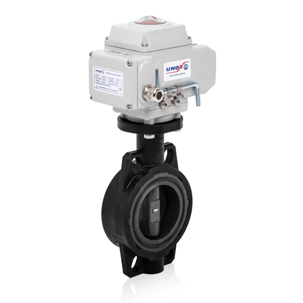 Elektrik Aktüatörlü U-PVC Kelebek Vana