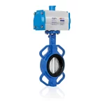 Pnömatik Aktüatörlü Wafer Tip Kelebek Vana – Çift Etkili