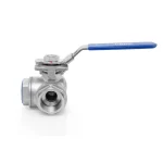 3 Yollu Paslanmaz Küresel Vana – Tepe Flanşlı